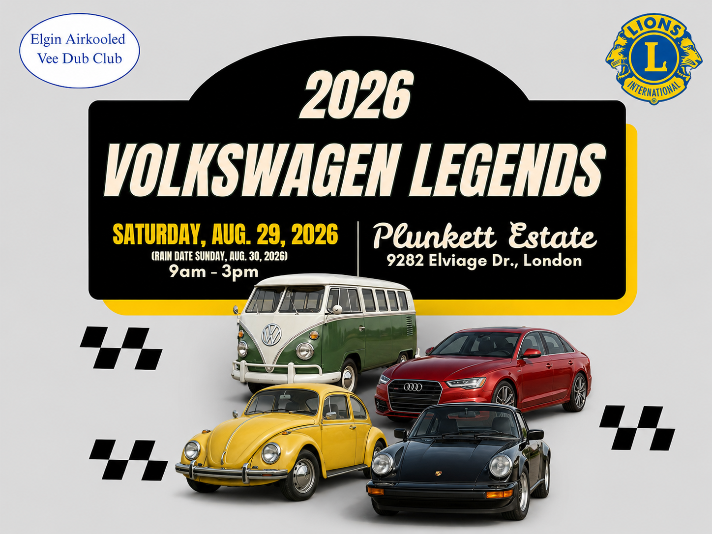 Volkswagen Legends car show poster